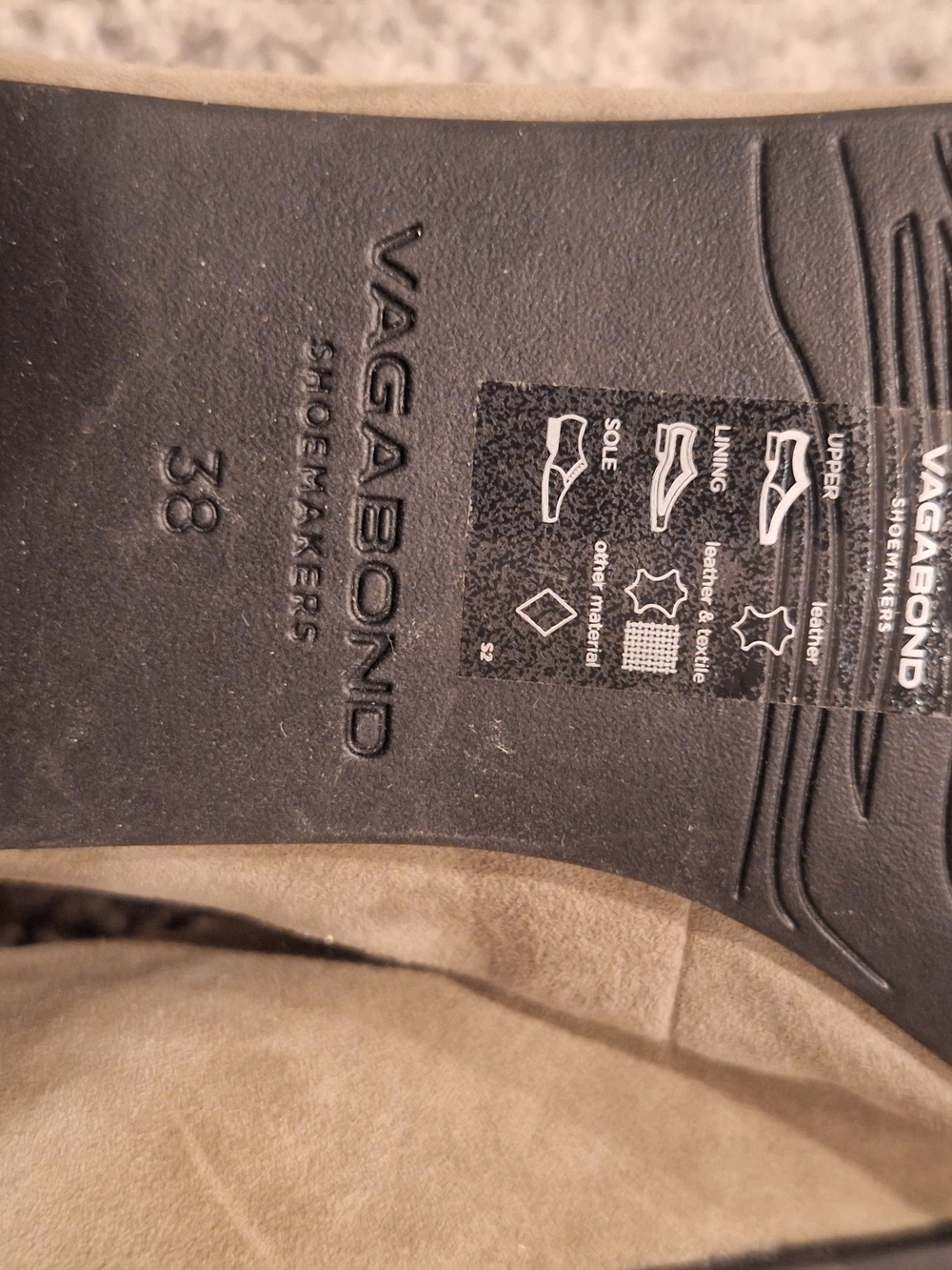 Vagabond Suede Pointed-Toe Flats in Olive/Tan - Picture 7 of 13